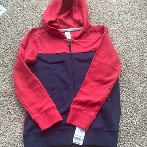 NWT Carter's Red and Navy Boys size 10 full zip hoodie
